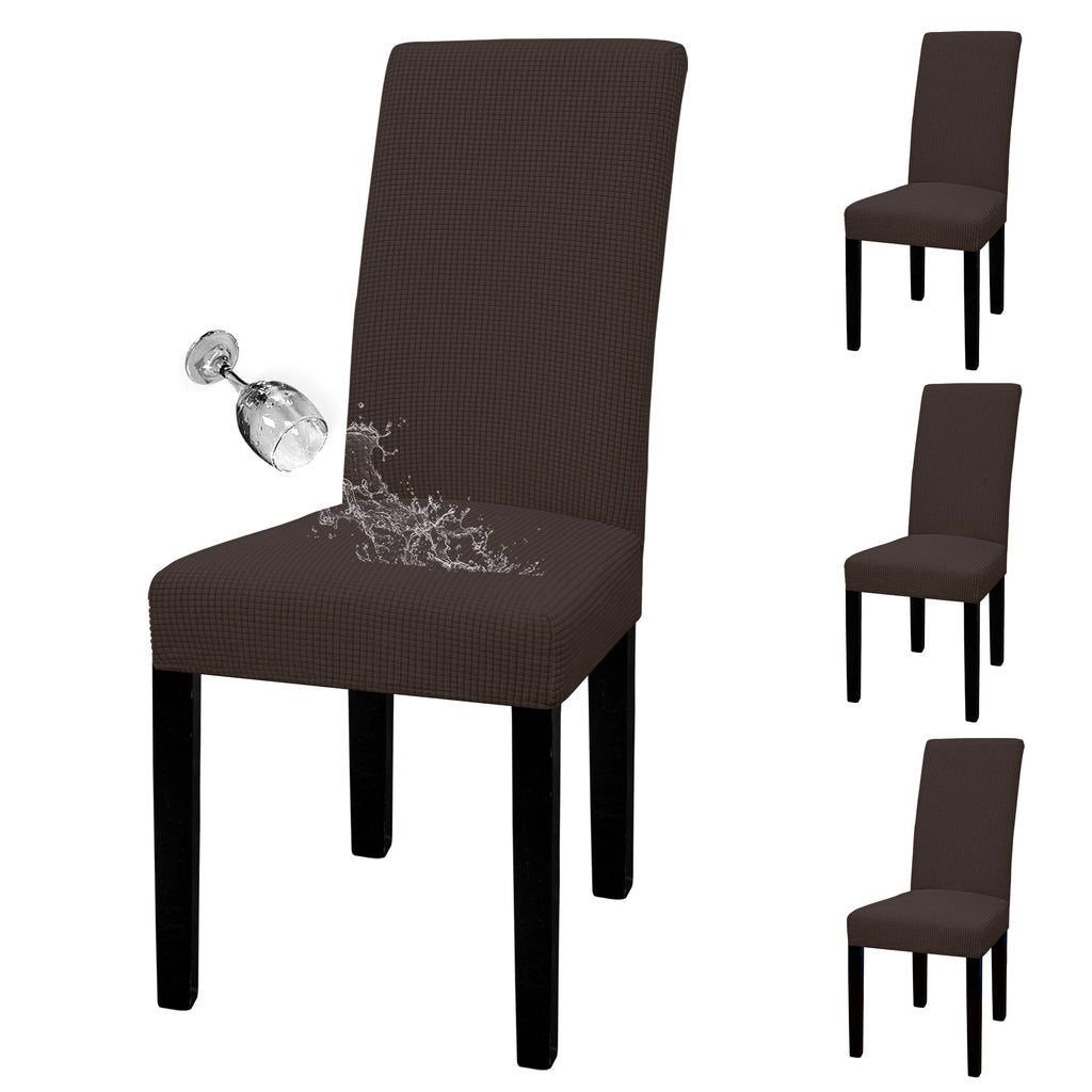 Easy-Going 100% Waterproof Dining Room Chair Covers Set of 6, Large