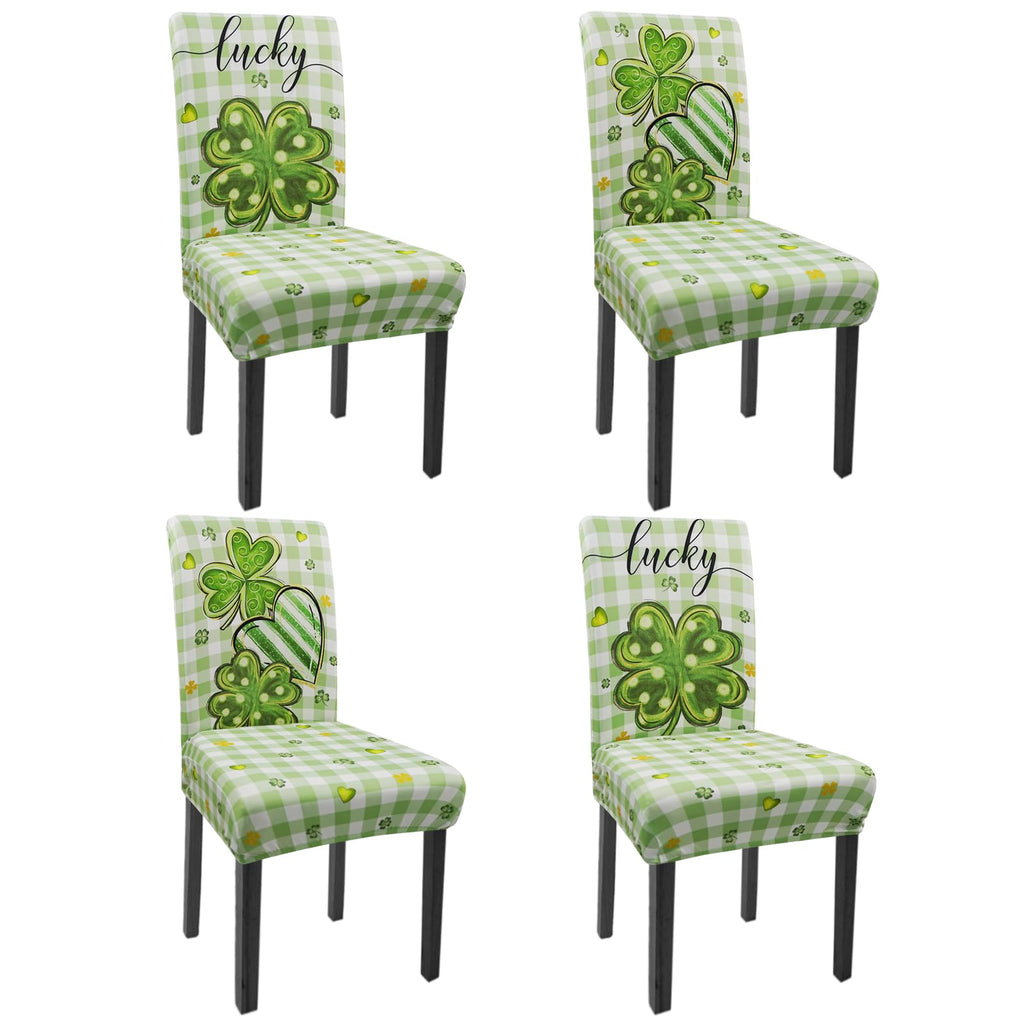 Halloween Chair Covers Set of 4 Pumpkin Ghost Spider Parsons Slipcovers