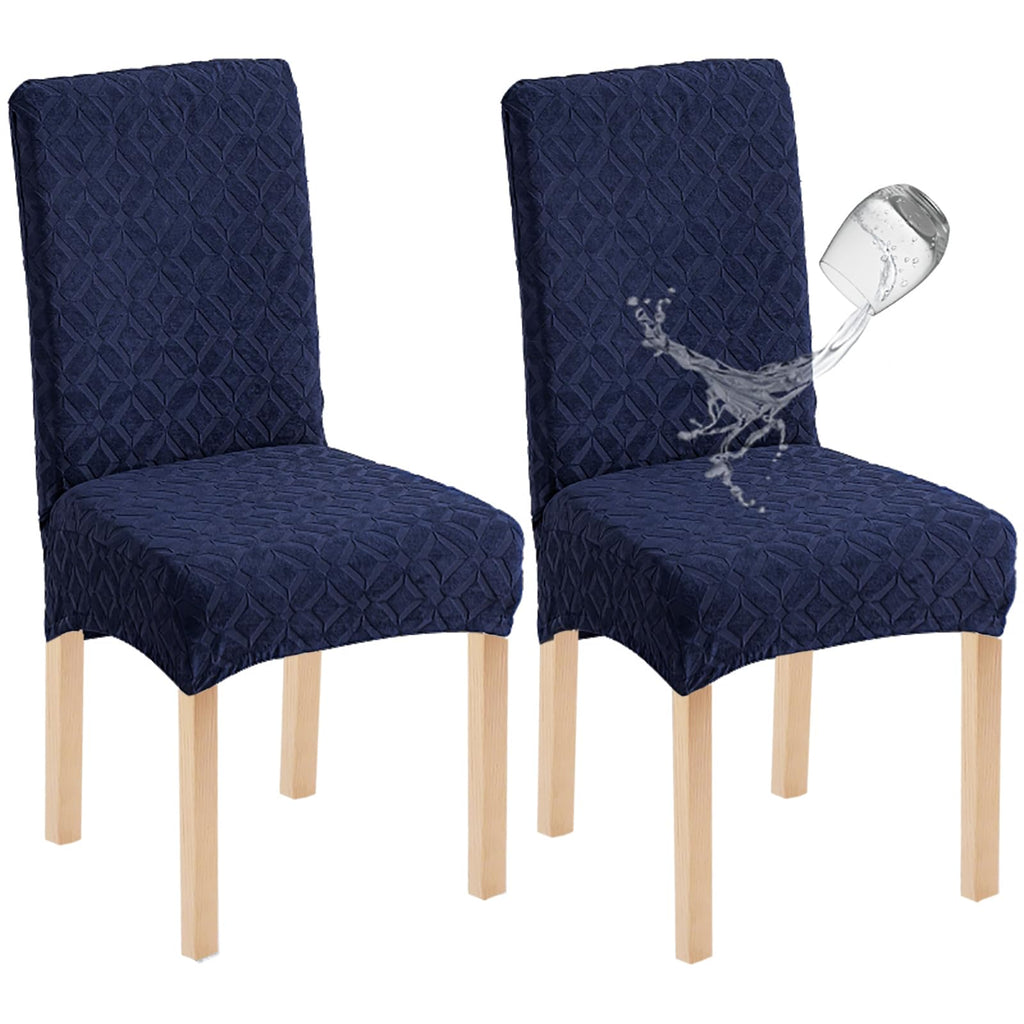 Genina Waterproof Dining Chair Covers Set of 4, Stretch Chair Slipcovers