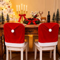 Set of 4 Kitchen Christmas Chair Covers for Dining Chairs Decoración, Stretchable Elastic Slipcovers, Festive Christmas Kitchen Decorations Indoor, Home Holiday Navidad Décor.