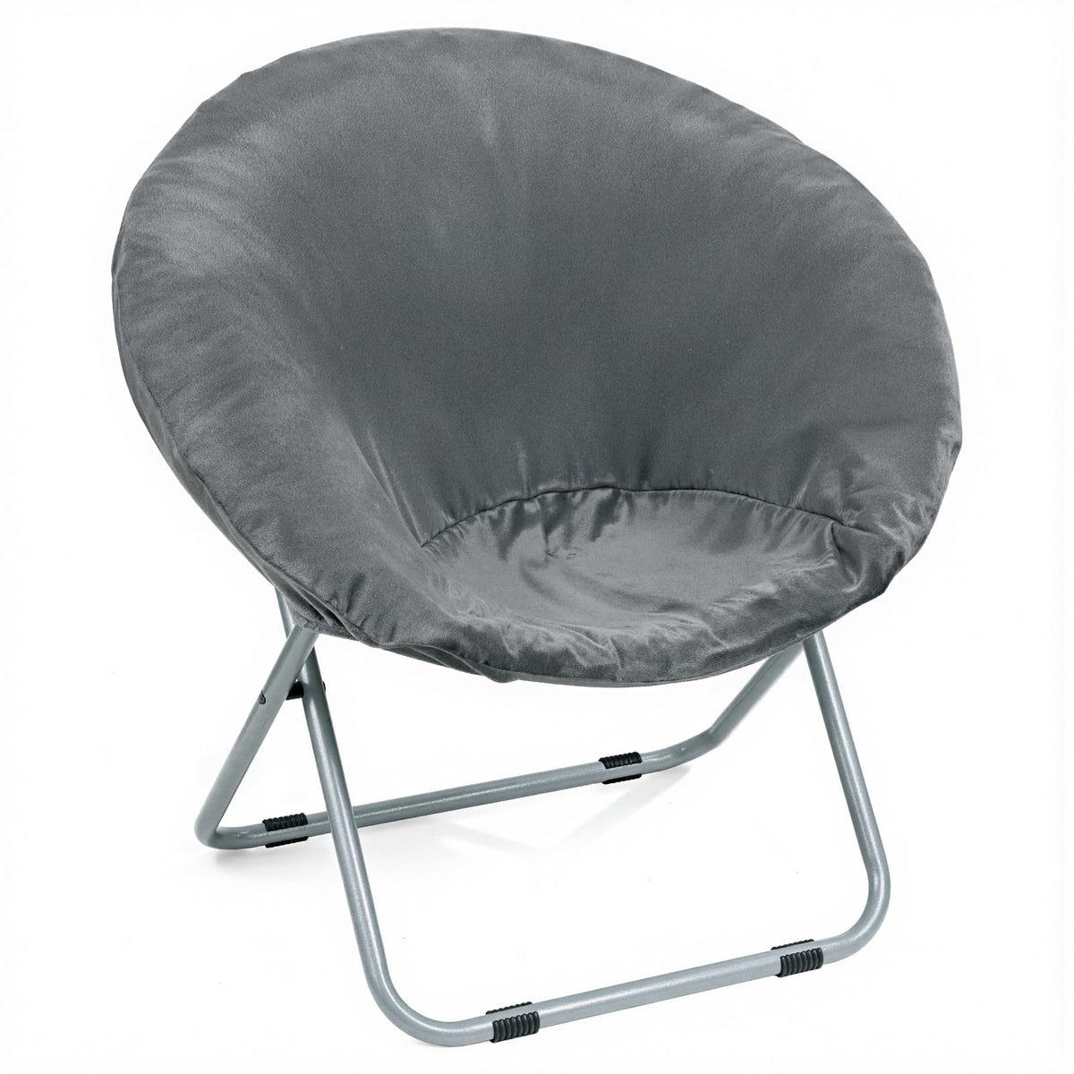 Velvet Stretch Saucer Chair Cover, Round Moon Chair Cover for Adults & Kids