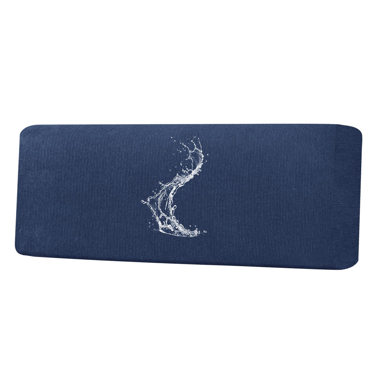 Waterproof RV Dinette Cushion Covers - Stretch Fabric Camper Seat Slipcover Replacement, Washable RV Couch Cover Designed for Camper Car Bench (Loveseat 2 Bench Cover, Blue Grey)