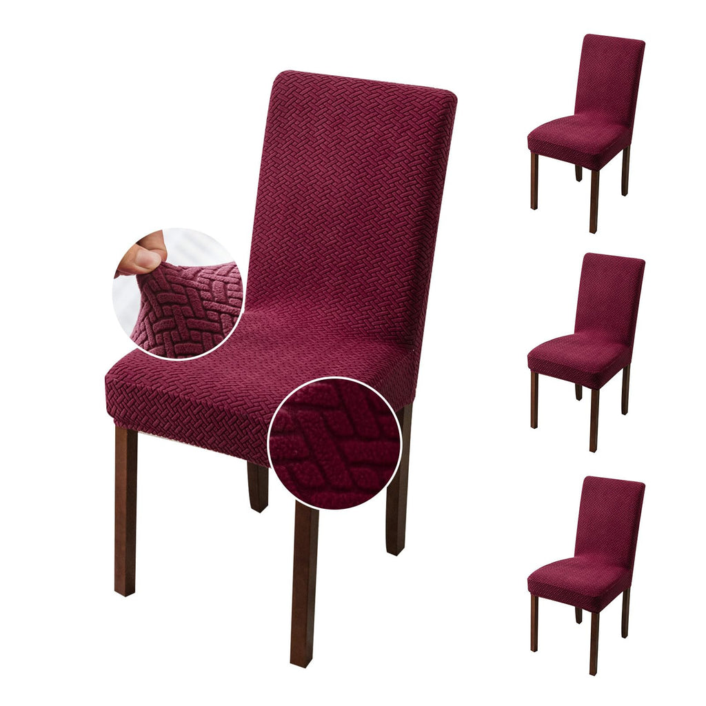 Genina Waterproof Chair Covers for Dining Room Chair Slipcovers Set of 4