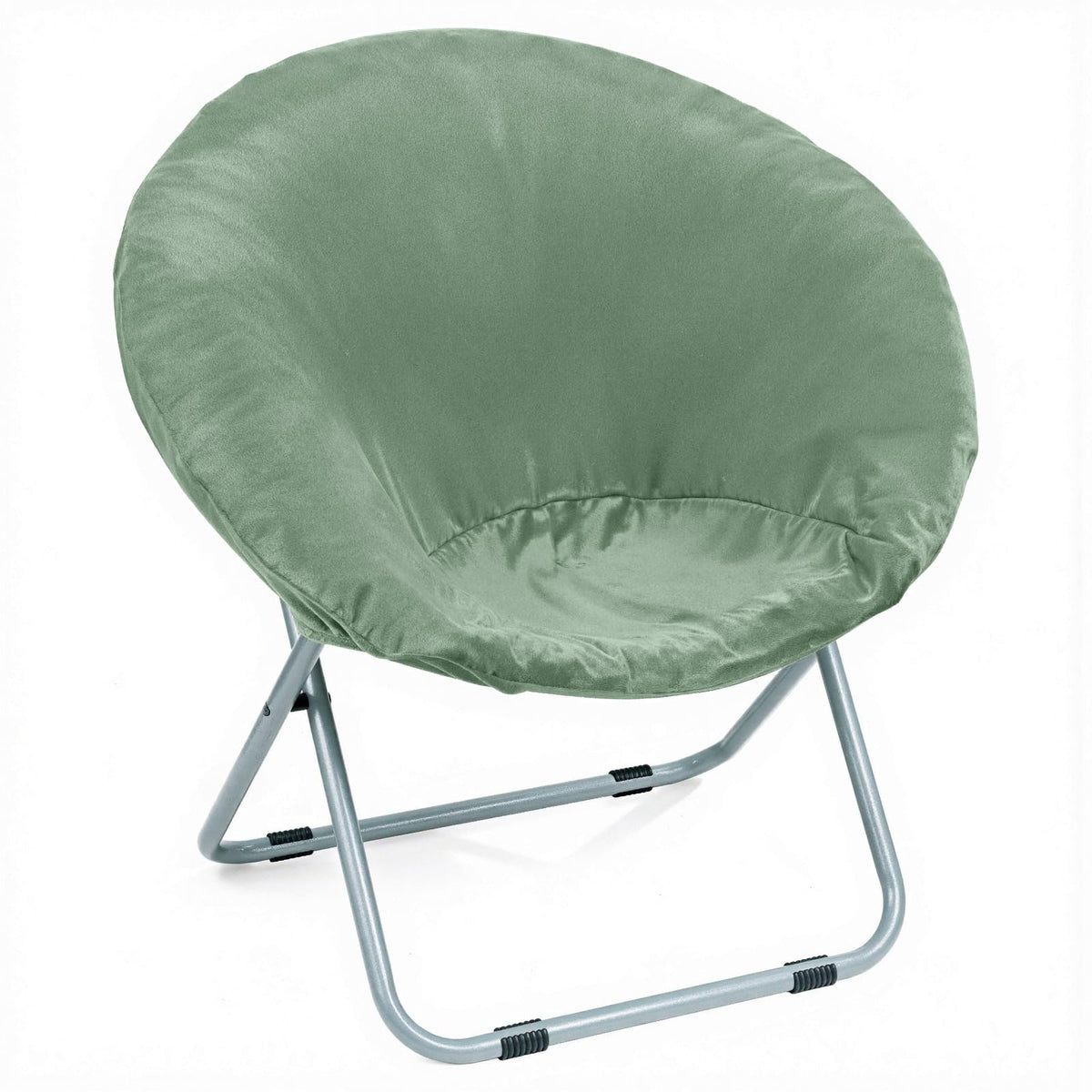 Velvet Stretch Saucer Chair Cover, Round Moon Chair Cover for Adults & Kids