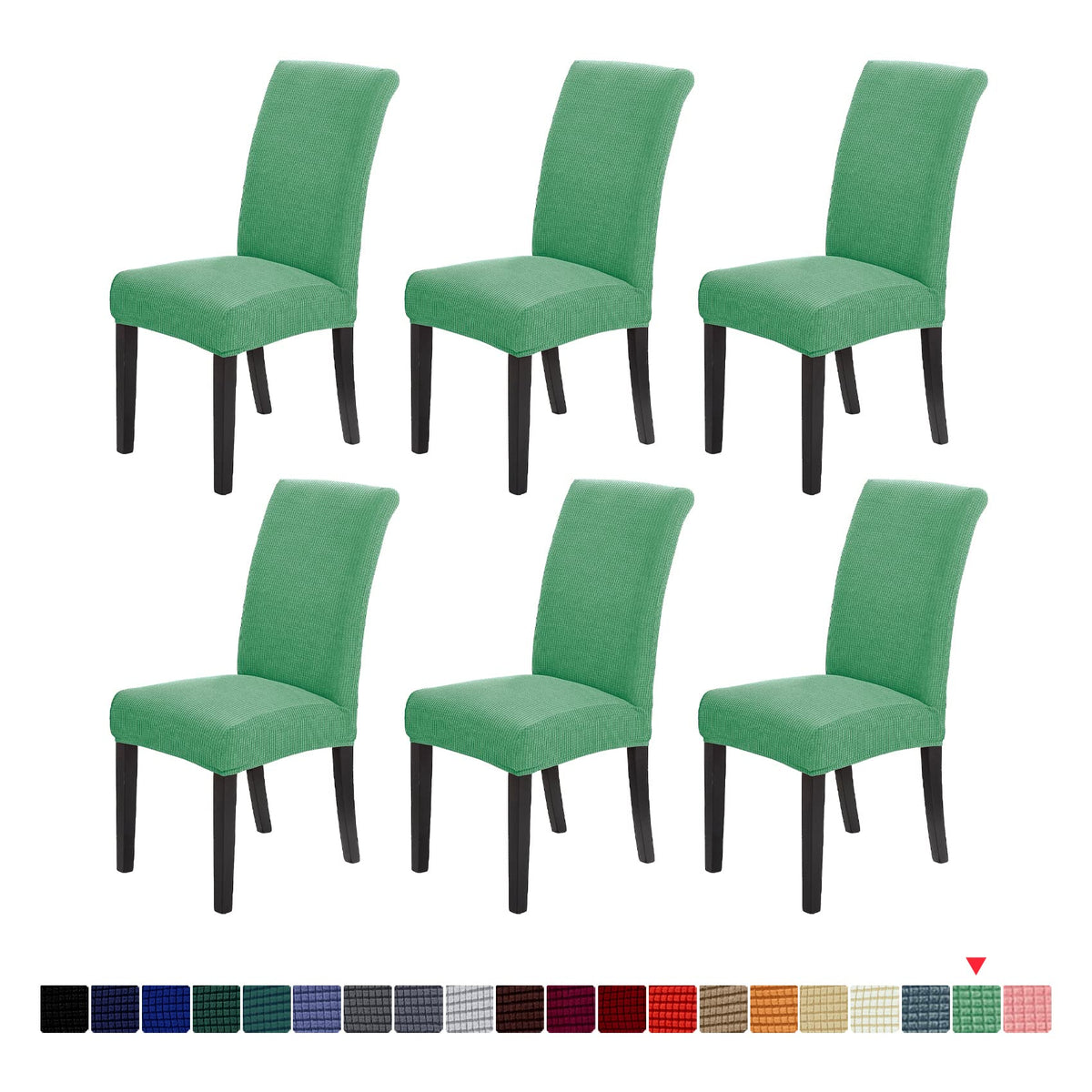 Stretch Chair Covers for Dining Room Set of 4, Removable Washable Dining Room Chair Covers, Dining Chair Slipcovers Seat Protector, Great for Home and Banquet Decor (Pureed Pumpkin, 4 Pack)
