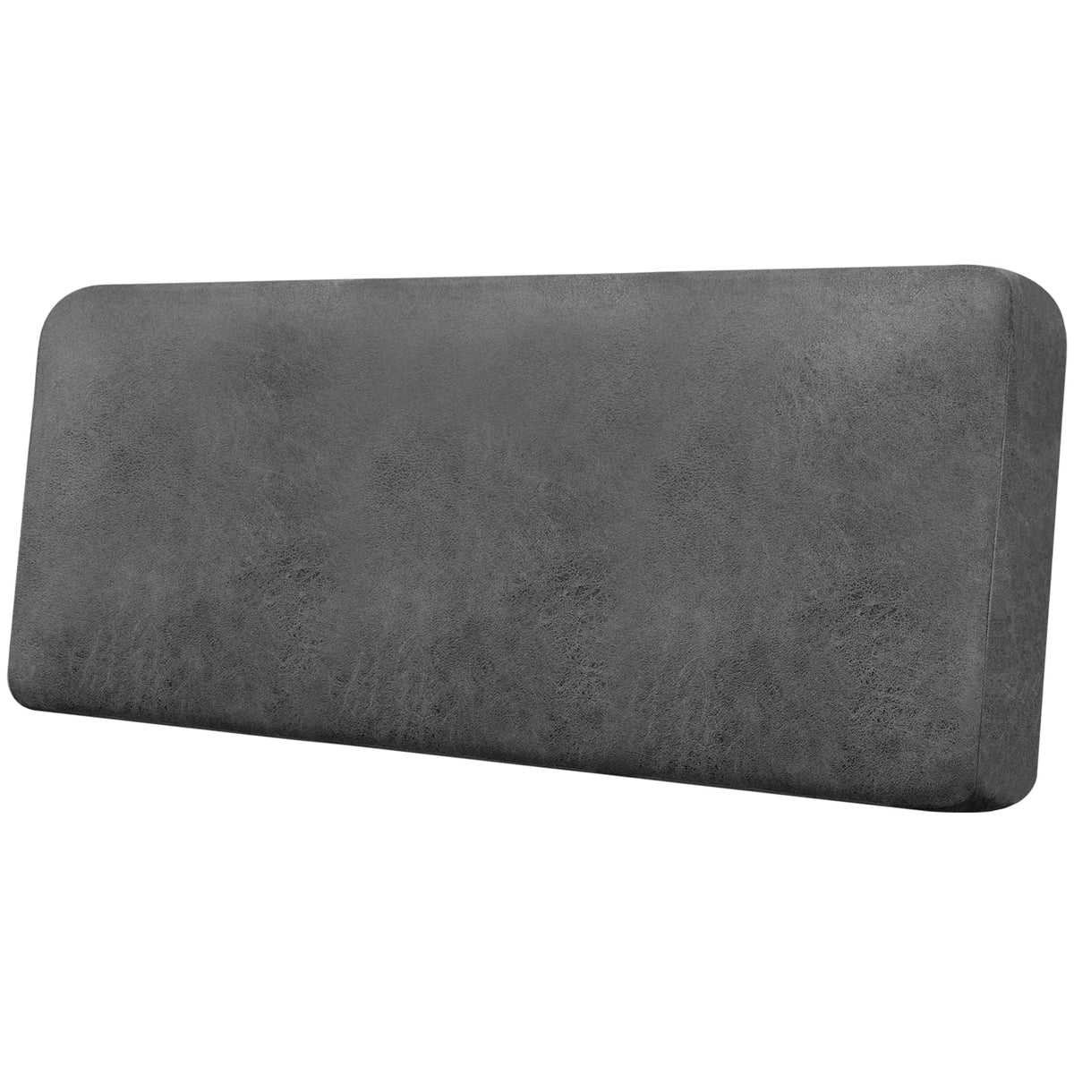 Loveseat Cushion Covers Leather-Look 2PC Stretch Love Seat Slipcover Sets for Living Room Individual Couch Seat Protector, Pet-Friendly, Non-Slip, Easy Fit - Coffee