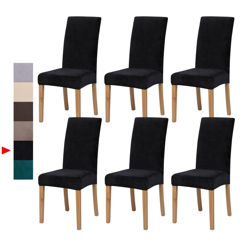 Velvet Dining Chair Covers,Dining Room Chair Covers Set of 6