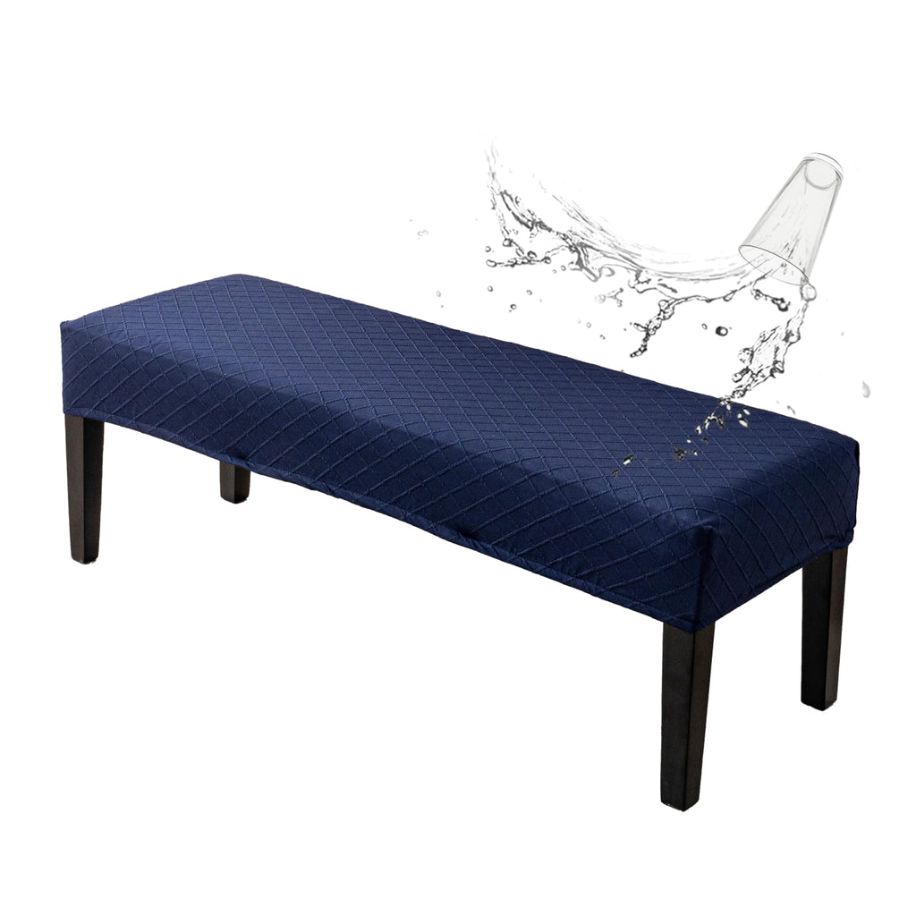 Genina Waterproof Dining Room Bench Covers,Stretch Bench Cover,Beige