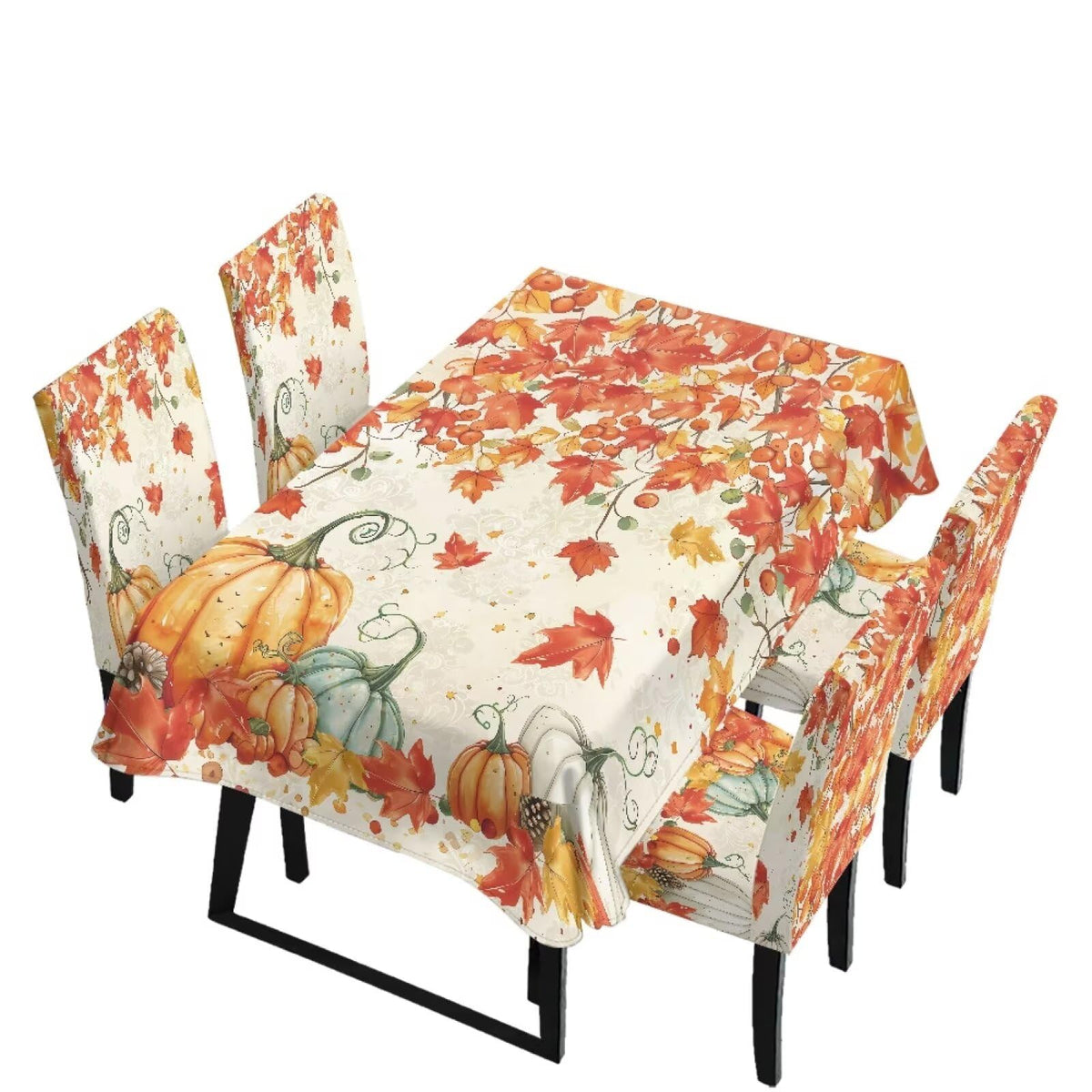Maple Leaf Dining Table & Chair Cover Rectangle Dining Table Decor