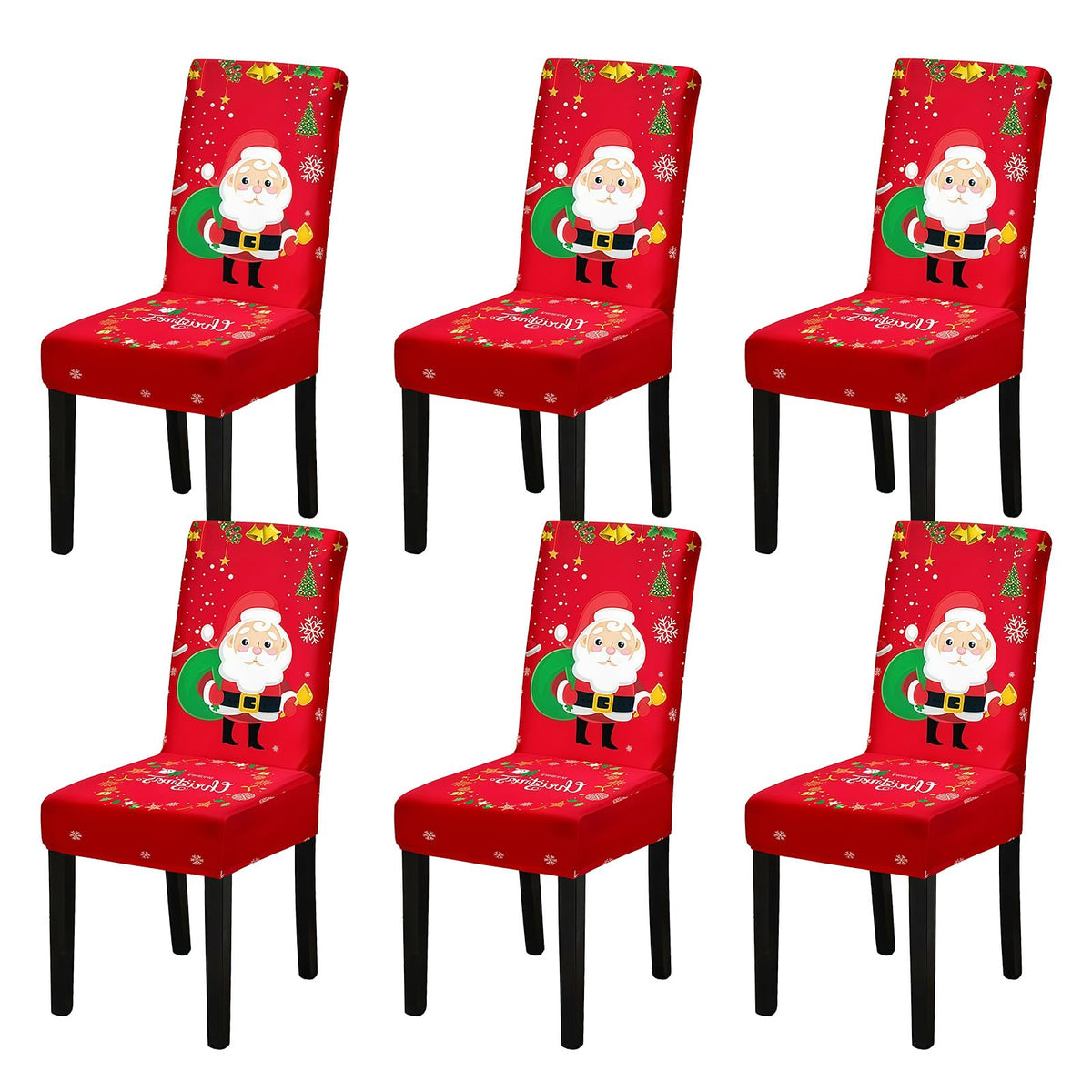 Chair Covers, Stretch Dining Room Chair Covers Set of 6, Removable Washable Dining Chair Slipcovers for Home, Hotel, Banquet