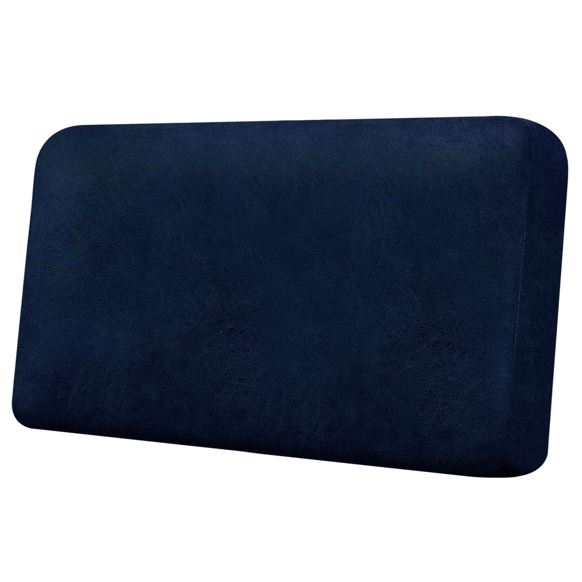 Loveseat Cushion Covers Leather-Look 2PC Stretch Love Seat Slipcover Sets for Living Room Individual Couch Seat Protector, Pet-Friendly, Non-Slip, Easy Fit - Coffee