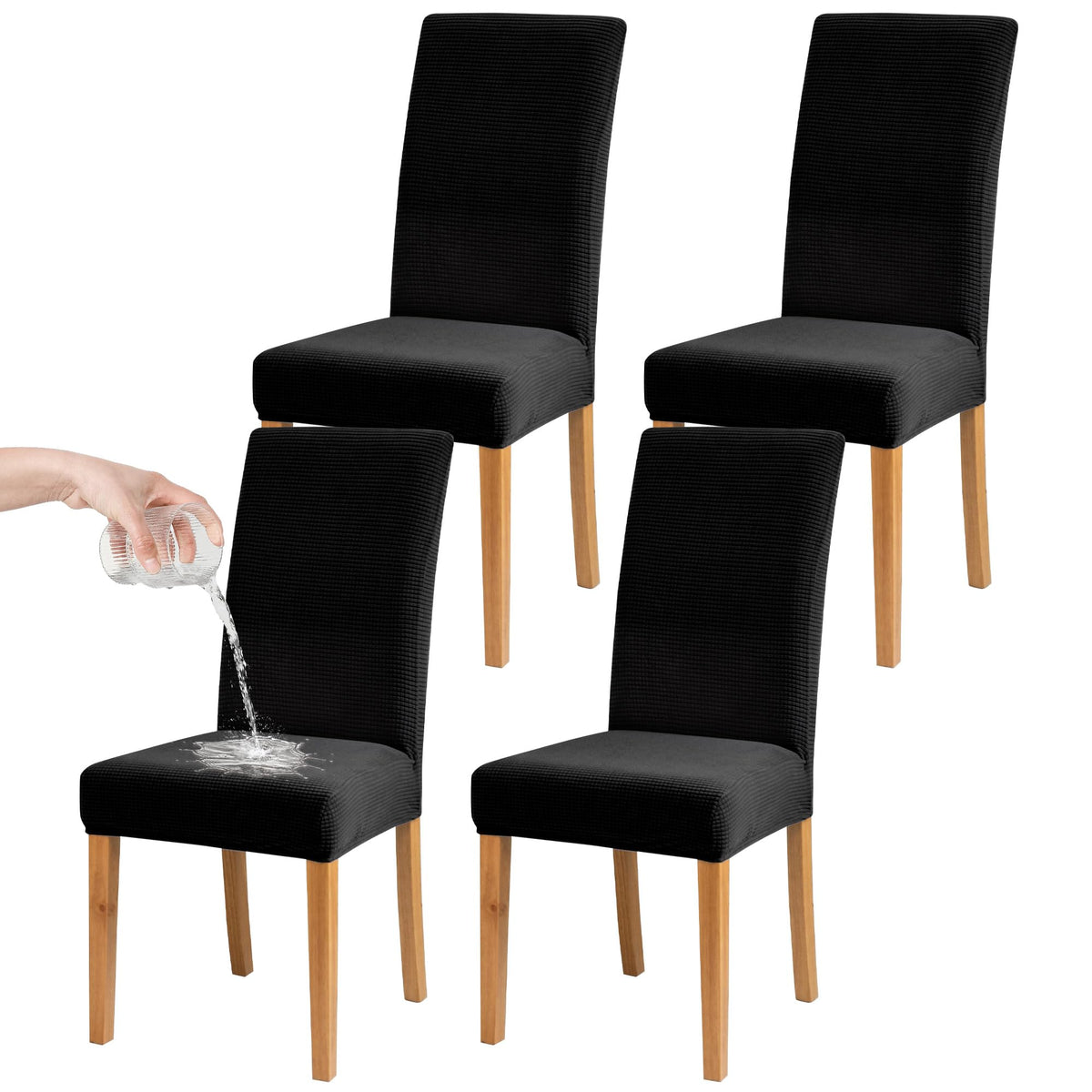 Dining Chair Covers, Stretch Seat Covers, Washable Furniture Protector