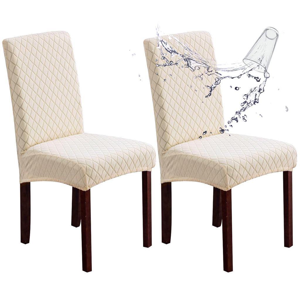Genina Waterproof Dining Chair Covers Set of 4 Parsons Chair Slipcovers