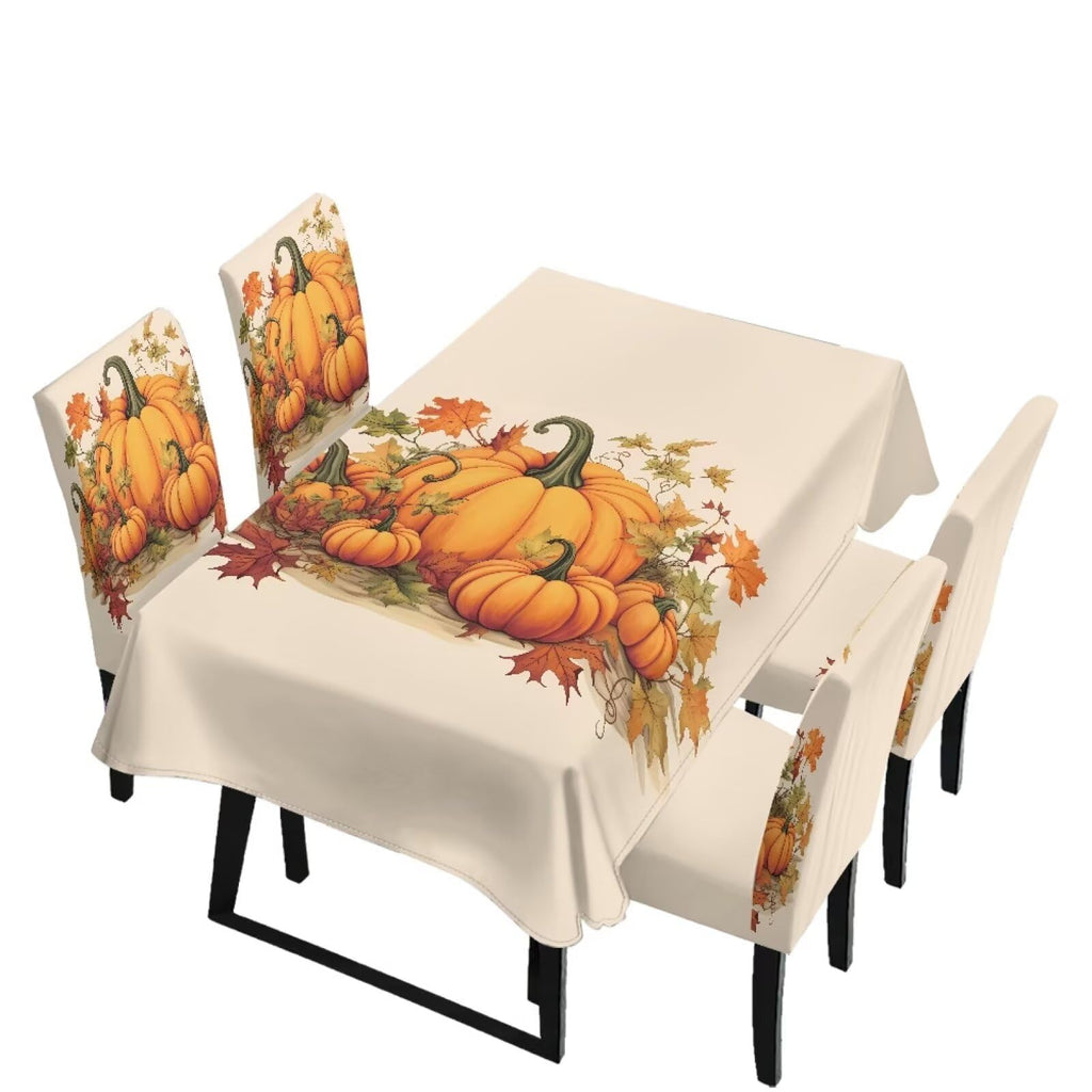 Maple Leaf Dining Table & Chair Cover Rectangle Dining Table Decor