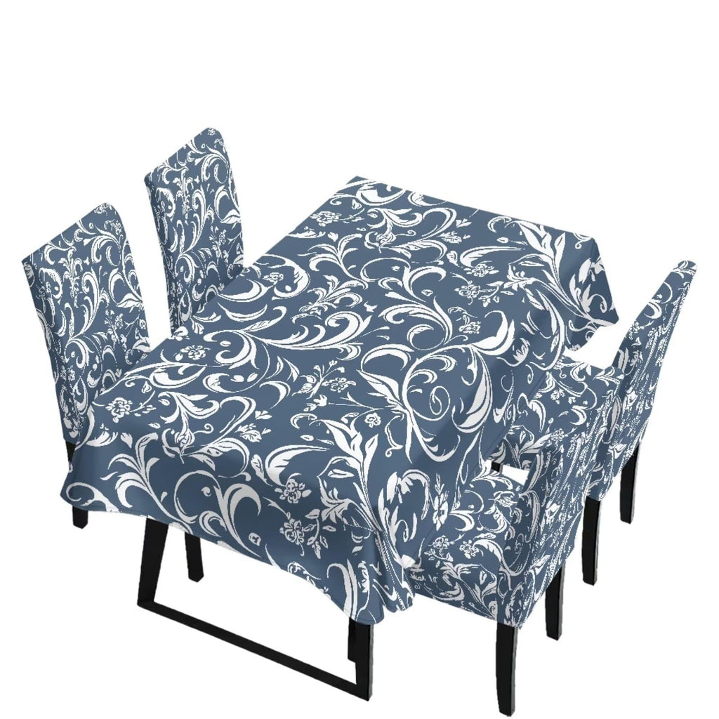 Dining Table Chair Covers 5 Pack, Removable Parsons Chair Slipcovers Dust Proof Tablecloths Scratch Resistant Seat Protector for Dining Room, Sunflower Honeycomb Bee Print Yellow