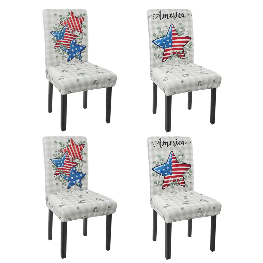 Halloween Chair Covers Set of 4 Pumpkin Ghost Spider Parsons Slipcovers