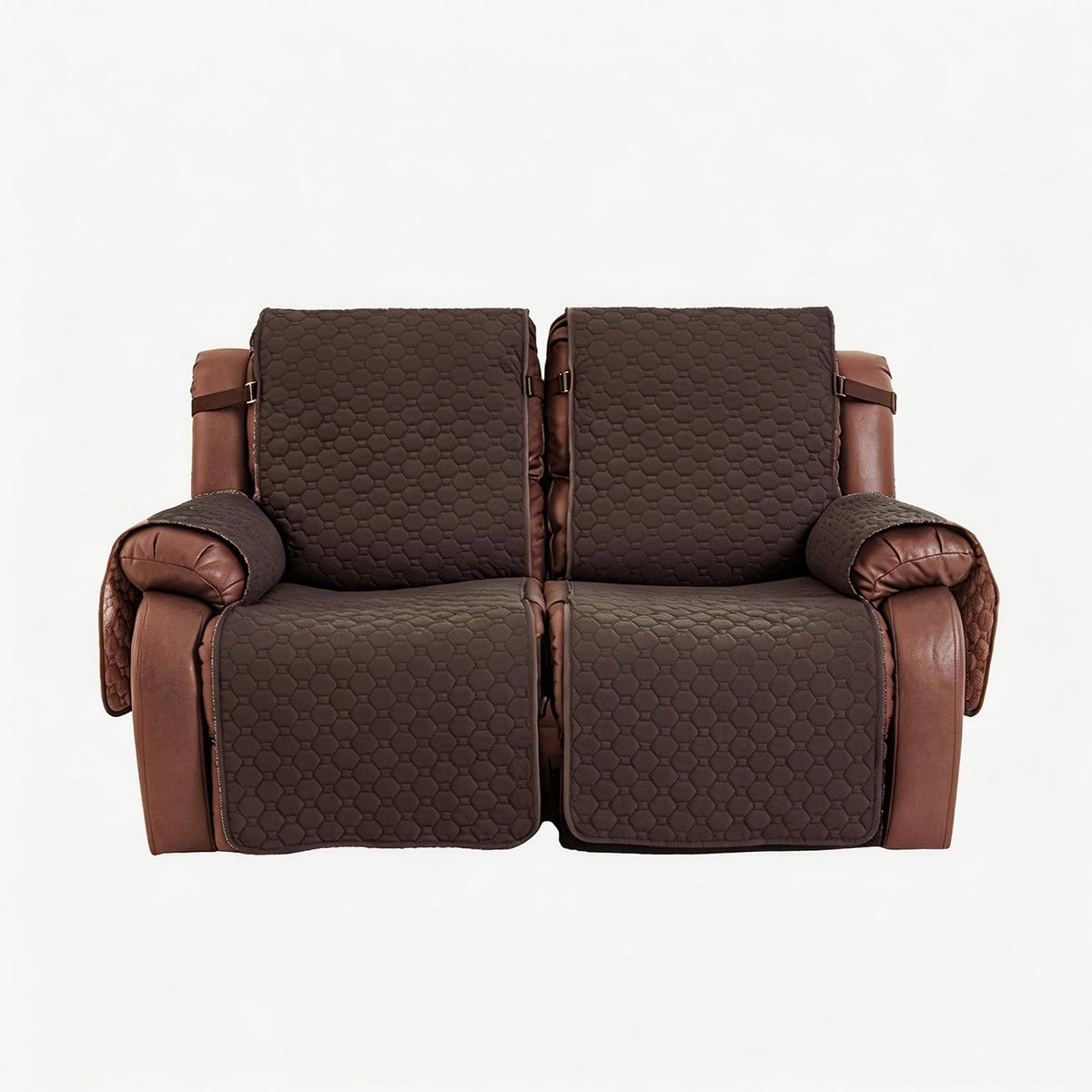 2 Seater Loveseat Recliner Covers, Chocolate