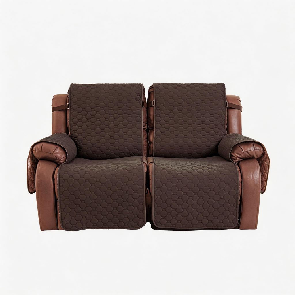2 Seater Loveseat Recliner Covers, Chocolate