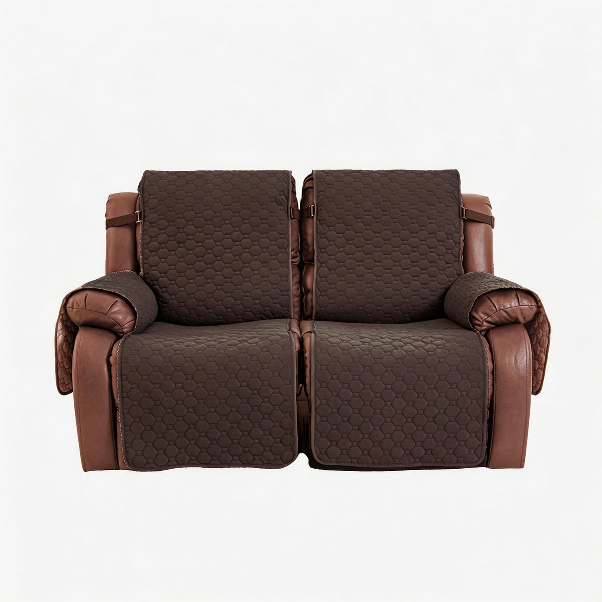 2 Seater Loveseat Recliner Covers, Chocolate
