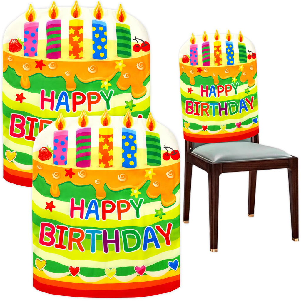 Fancy Land Birthday Chair Cover for Classroom for Kids Party Decorations
