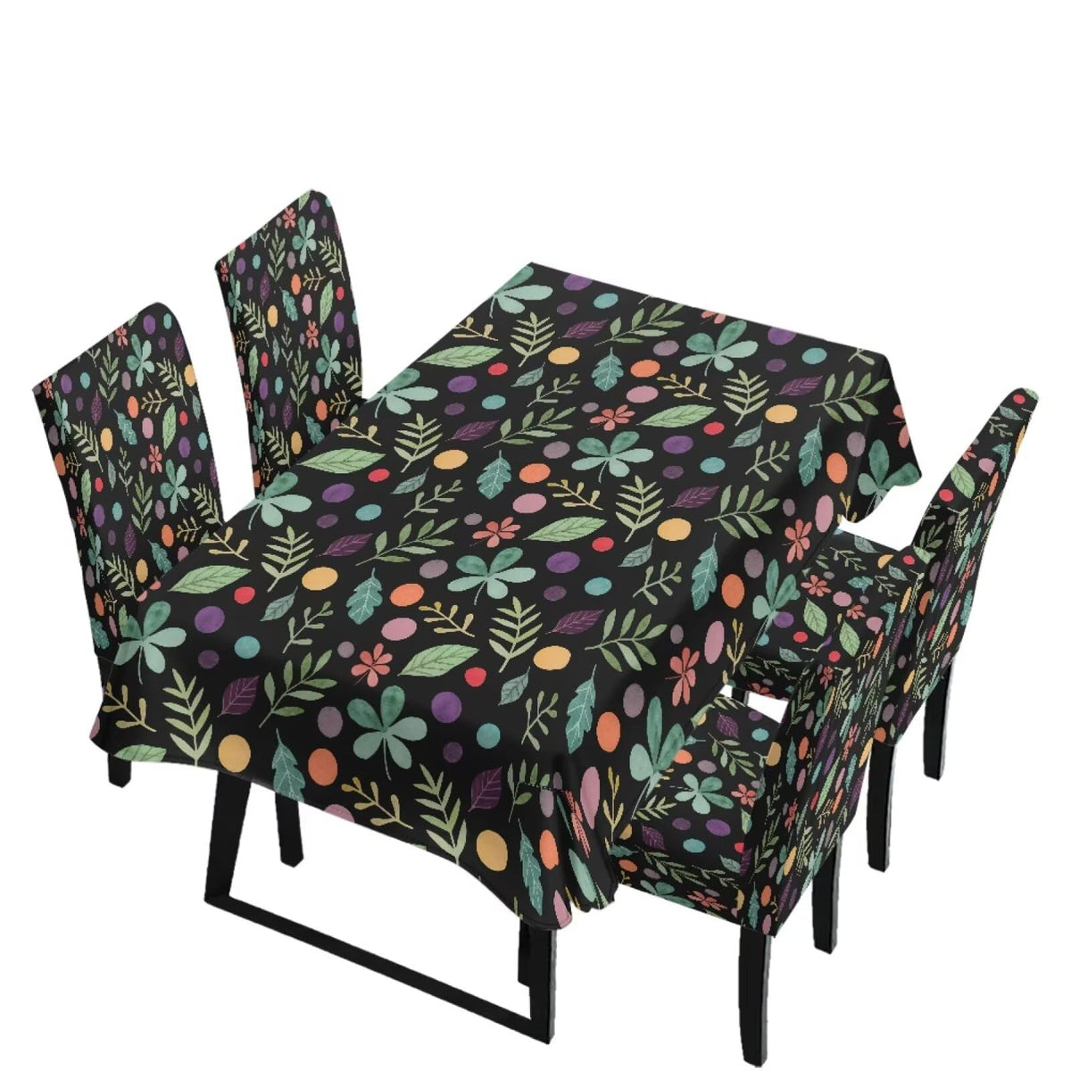 Dining Table Chair Covers 5 Pack, Removable Parsons Chair Slipcovers Dust Proof Tablecloths Scratch Resistant Seat Protector for Dining Room, Sunflower Honeycomb Bee Print Yellow