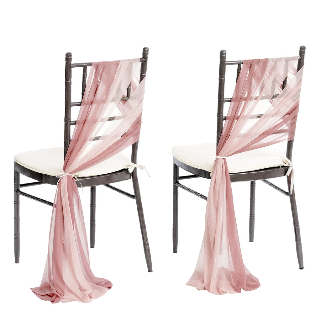 Ling's moment Chair Sashes Wedding Aisle Decorations Sage Milky Green 16pcs