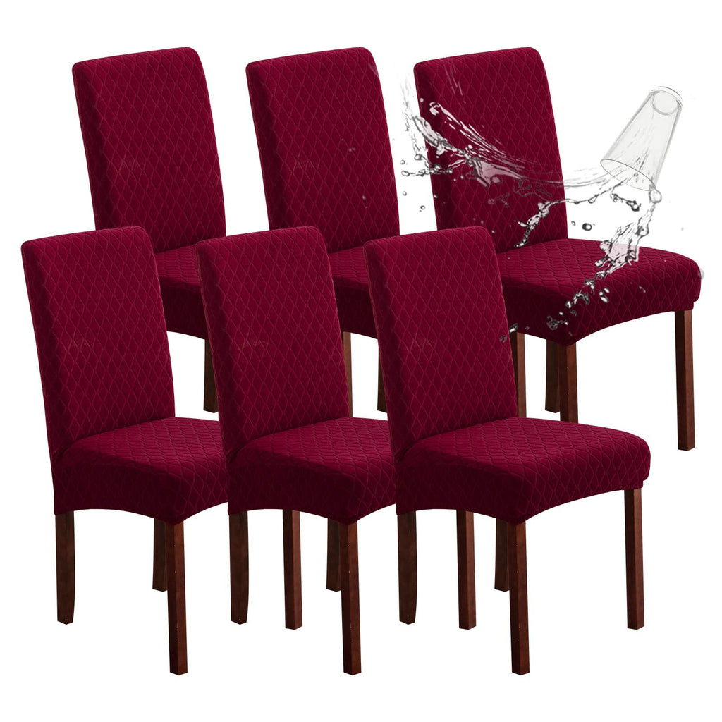 Genina Waterproof Dining Chair Covers Set of 4 Parsons Chair Slipcovers