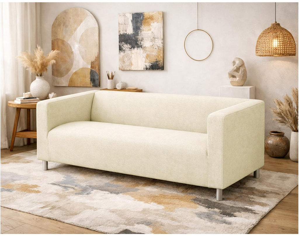 Poly Flax Klippan Loveseat Sofa Cover Compatible with IKEA Klippan Sofa