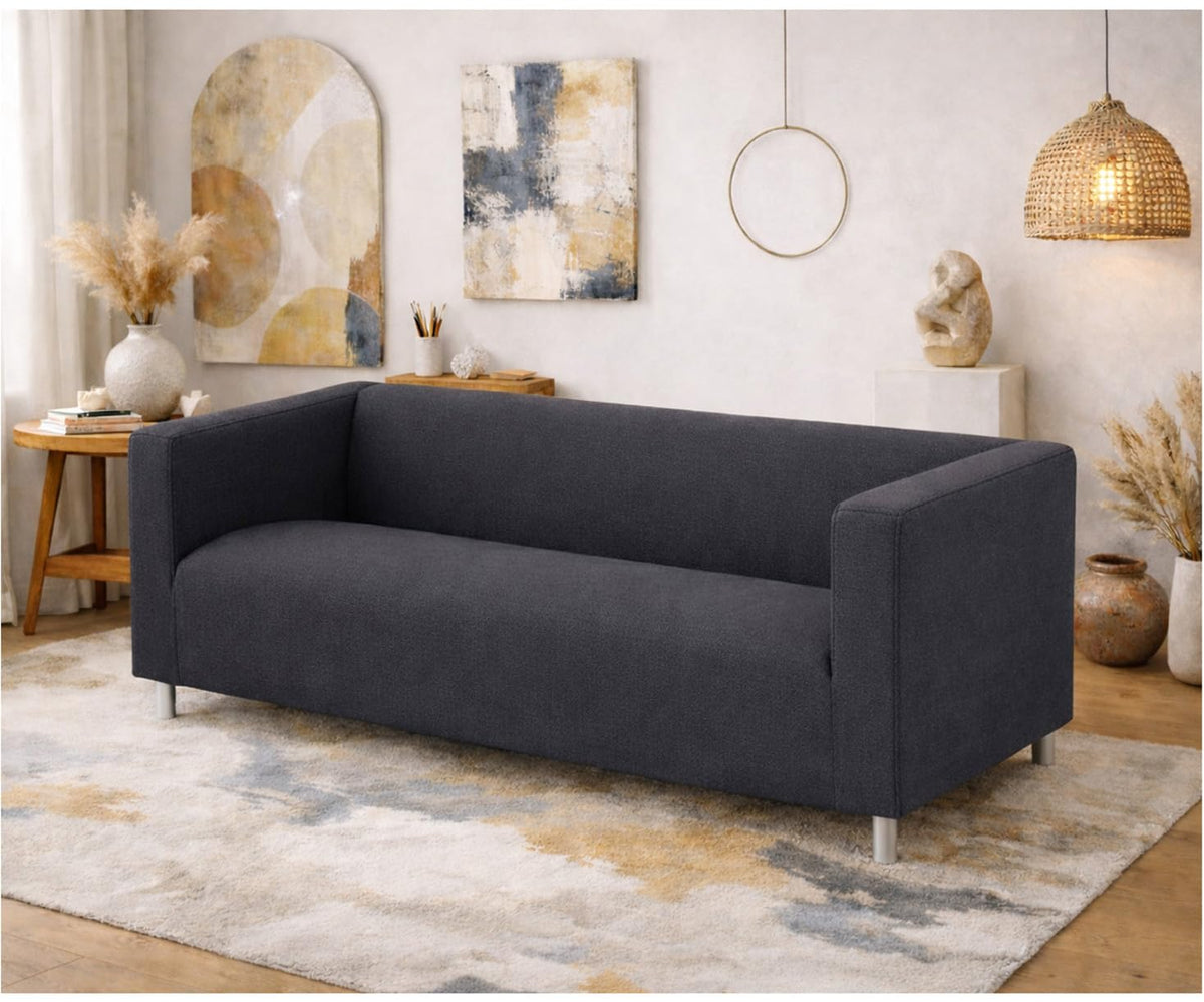 Poly Flax Klippan Loveseat Sofa Cover Compatible with IKEA Klippan Sofa