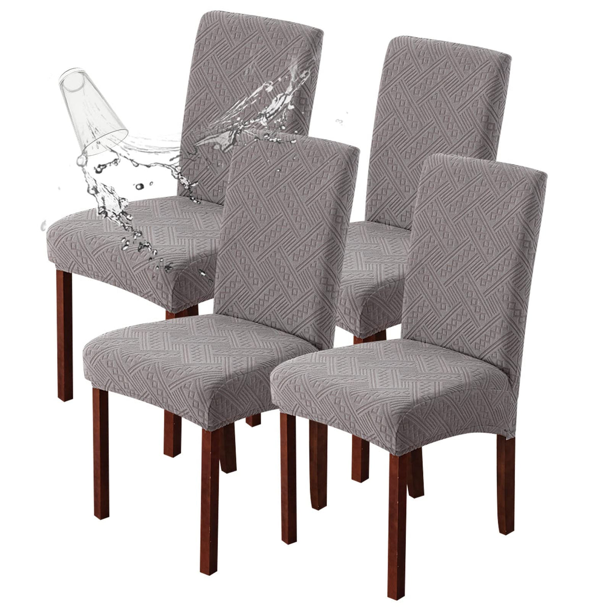 Waterproof Dining Room Chair Covers, Stretch Parsons Chair Slipcovers