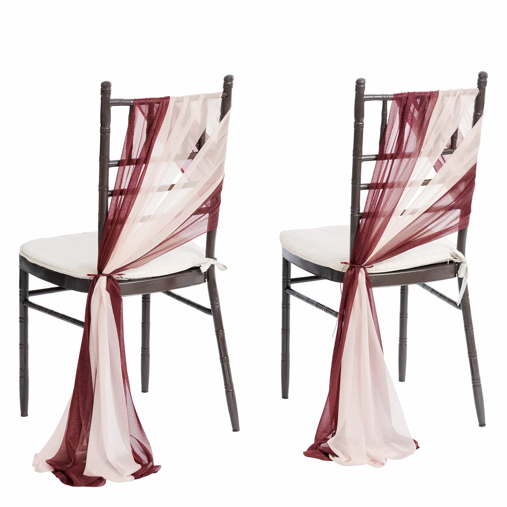 Ling's moment Chair Sashes Wedding Aisle Decorations Sage Milky Green 16pcs