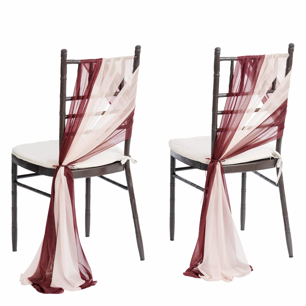 Ling's moment Chair Sashes Wedding Aisle Decorations Sage Milky Green 16pcs