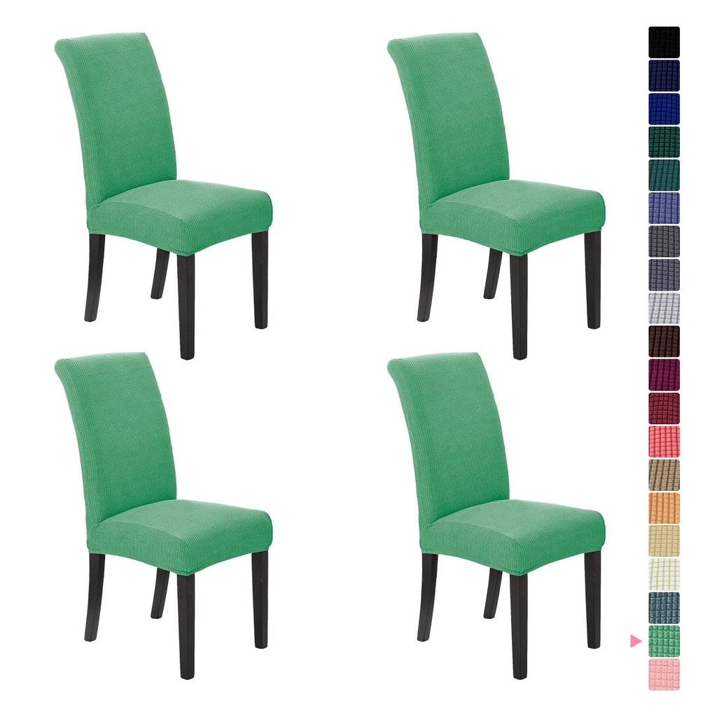 Stretch Chair Covers for Dining Room Set of 4, Removable Washable Dining Room Chair Covers, Dining Chair Slipcovers Seat Protector, Great for Home and Banquet Decor (Pureed Pumpkin, 4 Pack)