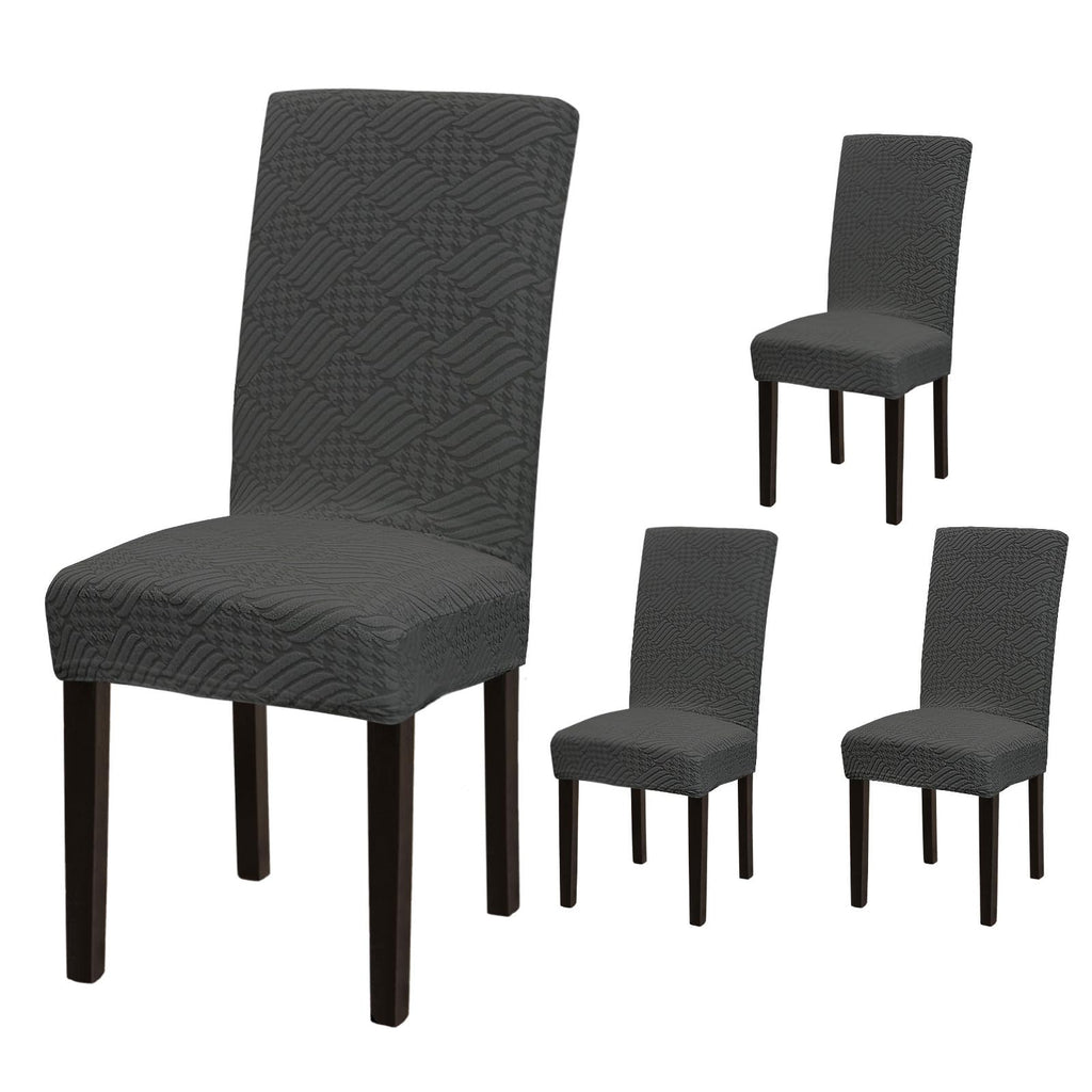 Stretch Dining Room Chair Covers Set of 6, Removable Washable Chair Covers for Dining Chairs,Dining Room, Hotel, Ceremony