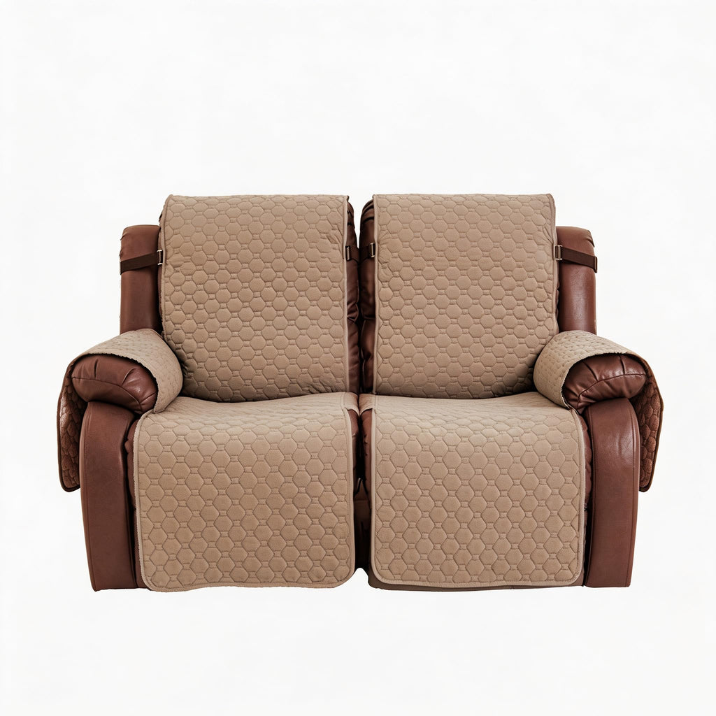 2 Seater Loveseat Recliner Covers, Chocolate