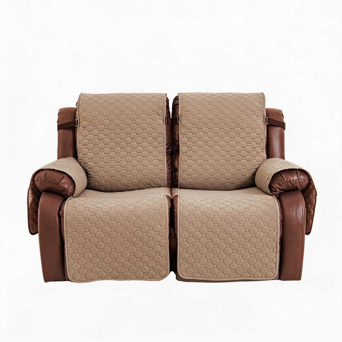 2 Seater Loveseat Recliner Covers, Chocolate