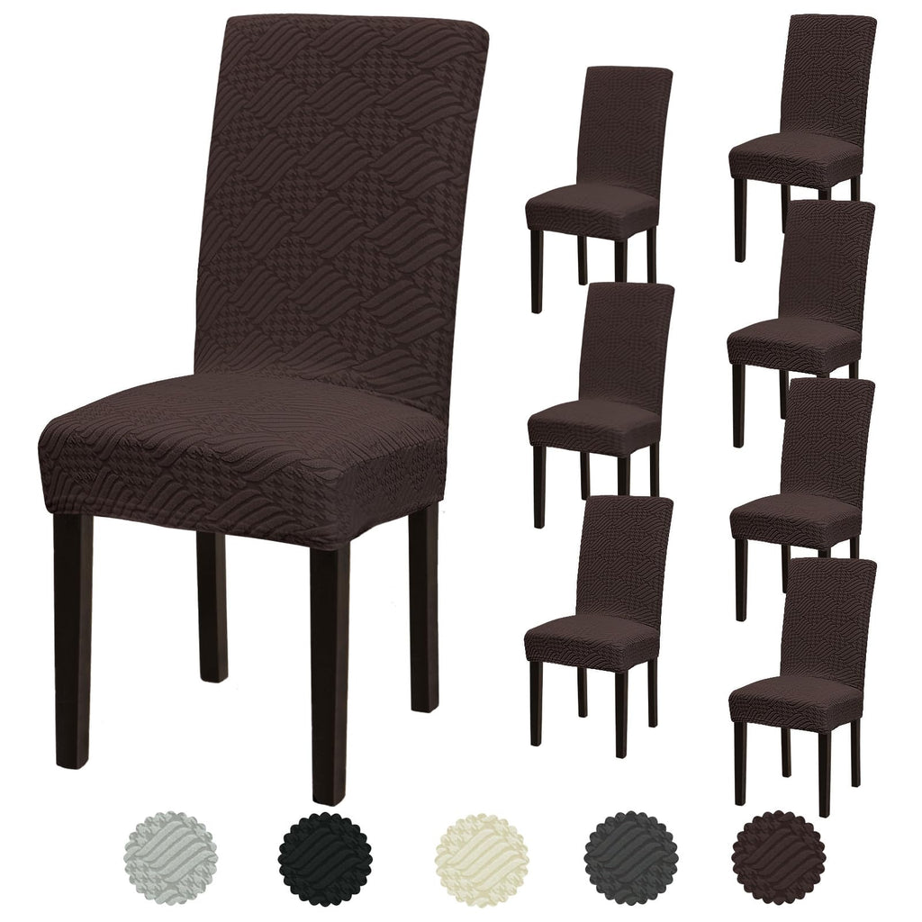 Stretch Dining Room Chair Covers Set of 6, Removable Washable Chair Covers for Dining Chairs,Dining Room, Hotel, Ceremony