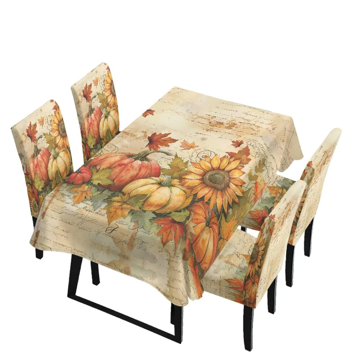 Maple Leaf Dining Table & Chair Cover Rectangle Dining Table Decor