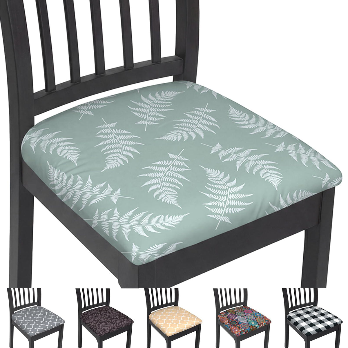 Stretch Chair Seat Covers Set of 4 for Dining Living Room Kitchen Chairs Universal Washable Slipcover Protector Forros Fundas Cobertores para Sillas De Comedor Party Home Decor Gift