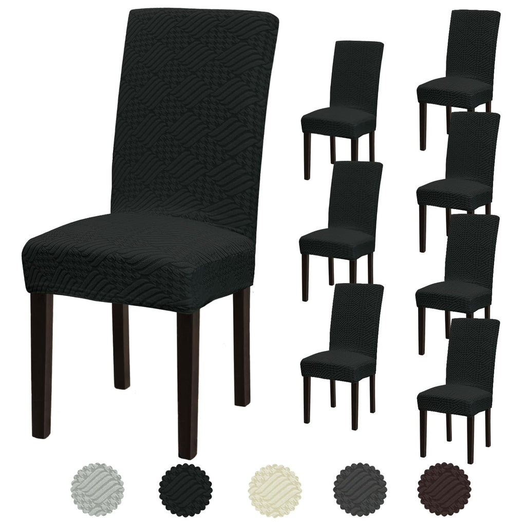 Stretch Dining Room Chair Covers Set of 6, Removable Washable Chair Covers for Dining Chairs,Dining Room, Hotel, Ceremony