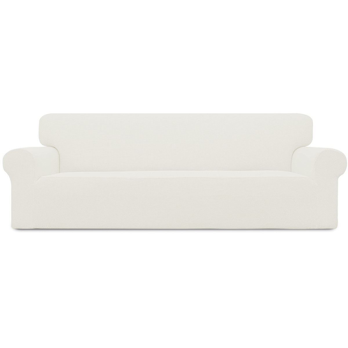 Easy-Going Stretch Loveseat Couch Covers Washable Cream