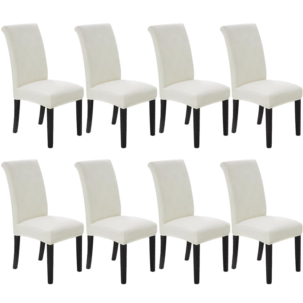 Stretch Chair Covers for Dining Room Set of 4, Removable Washable Dining Room Chair Covers, Dining Chair Slipcovers Seat Protector, Great for Home and Banquet Decor (Pureed Pumpkin, 4 Pack)