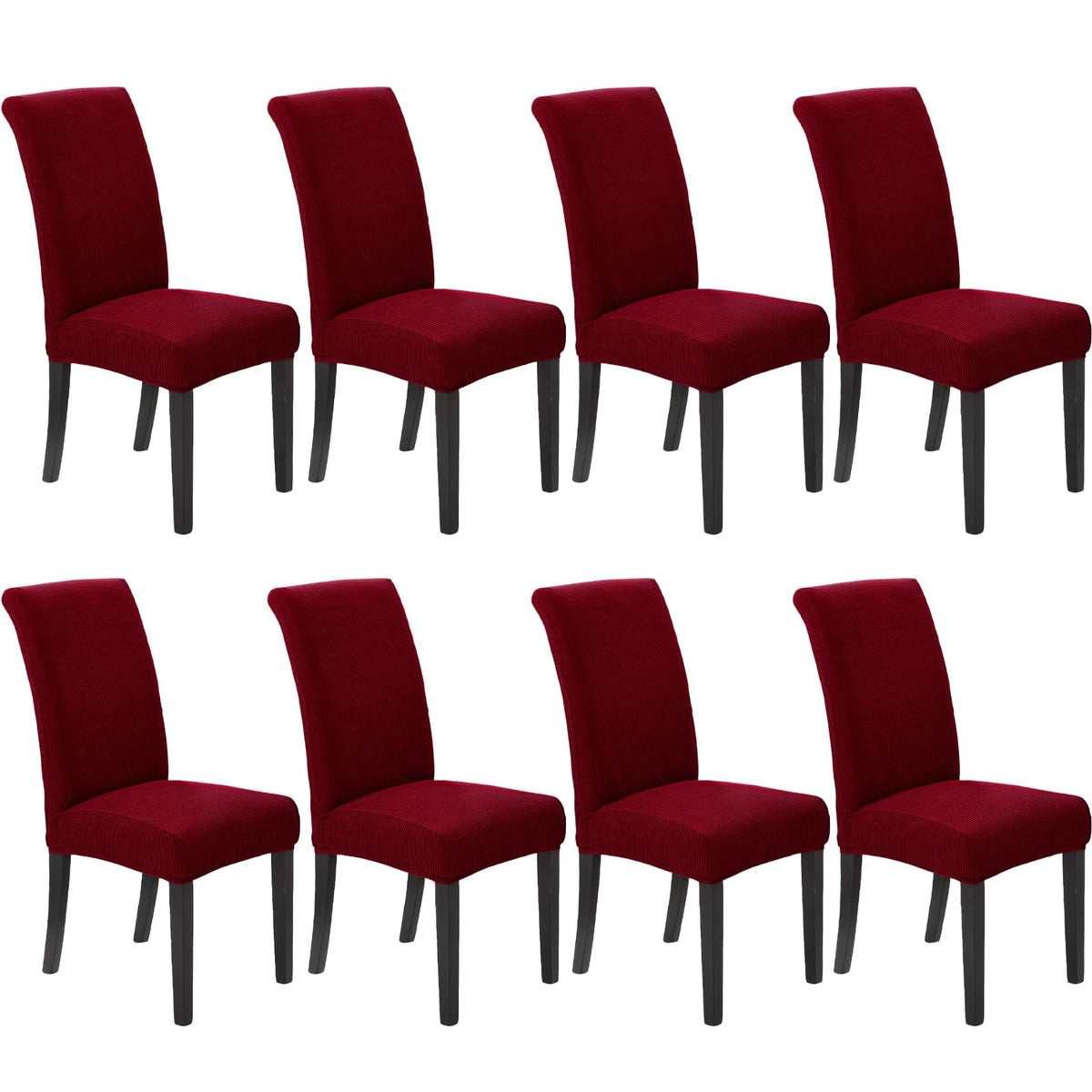 Stretch Chair Covers for Dining Room Set of 4, Removable Washable Dining Room Chair Covers, Dining Chair Slipcovers Seat Protector, Great for Home and Banquet Decor (Pureed Pumpkin, 4 Pack)