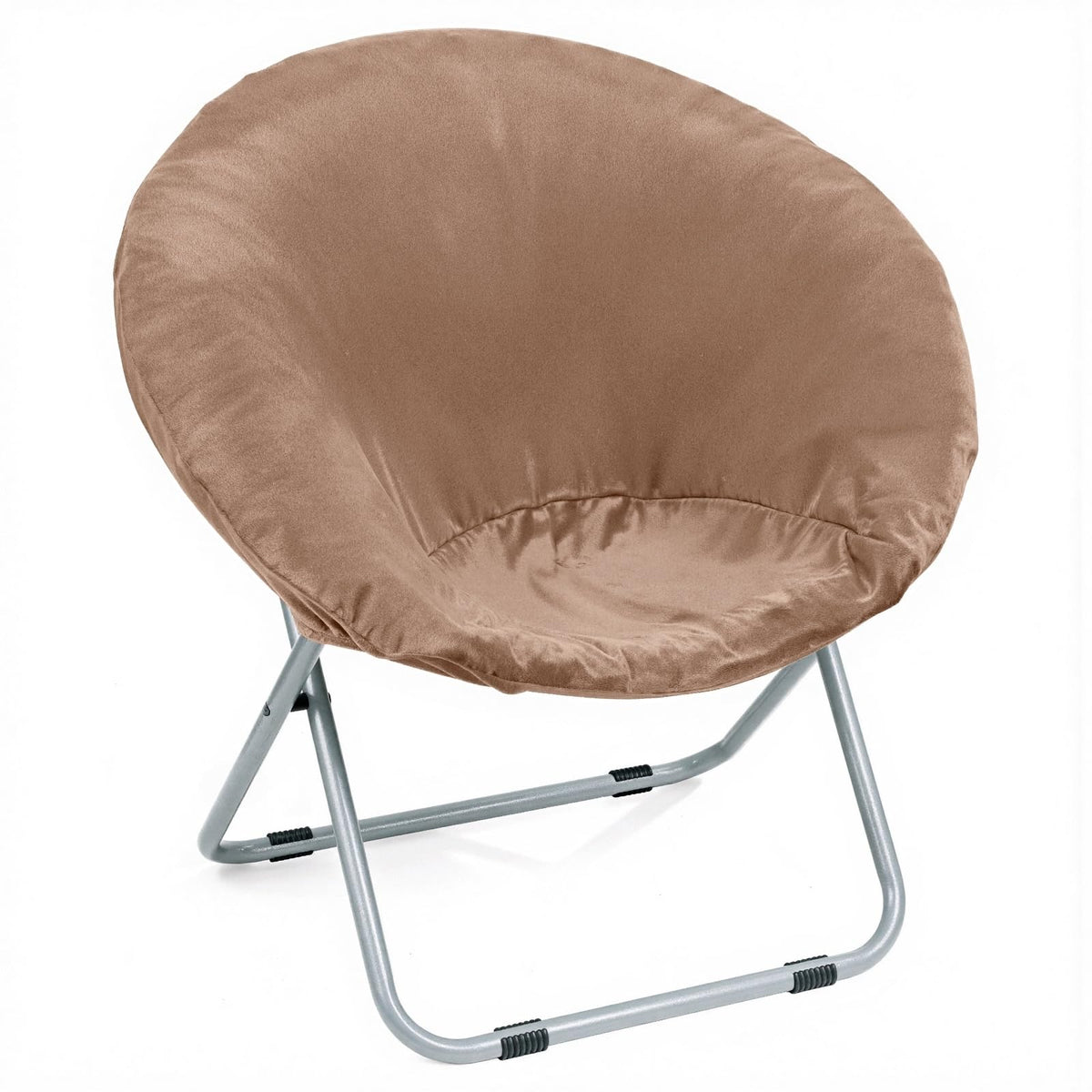 Velvet Stretch Saucer Chair Cover, Round Moon Chair Cover for Adults & Kids