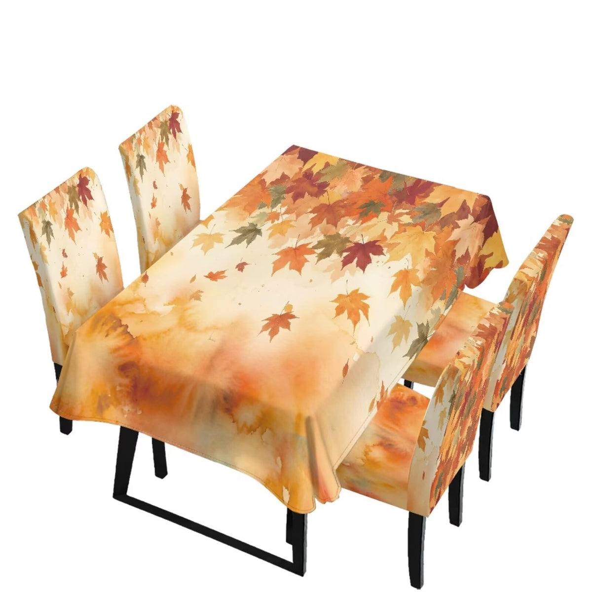 Maple Leaf Dining Table & Chair Cover Rectangle Dining Table Decor
