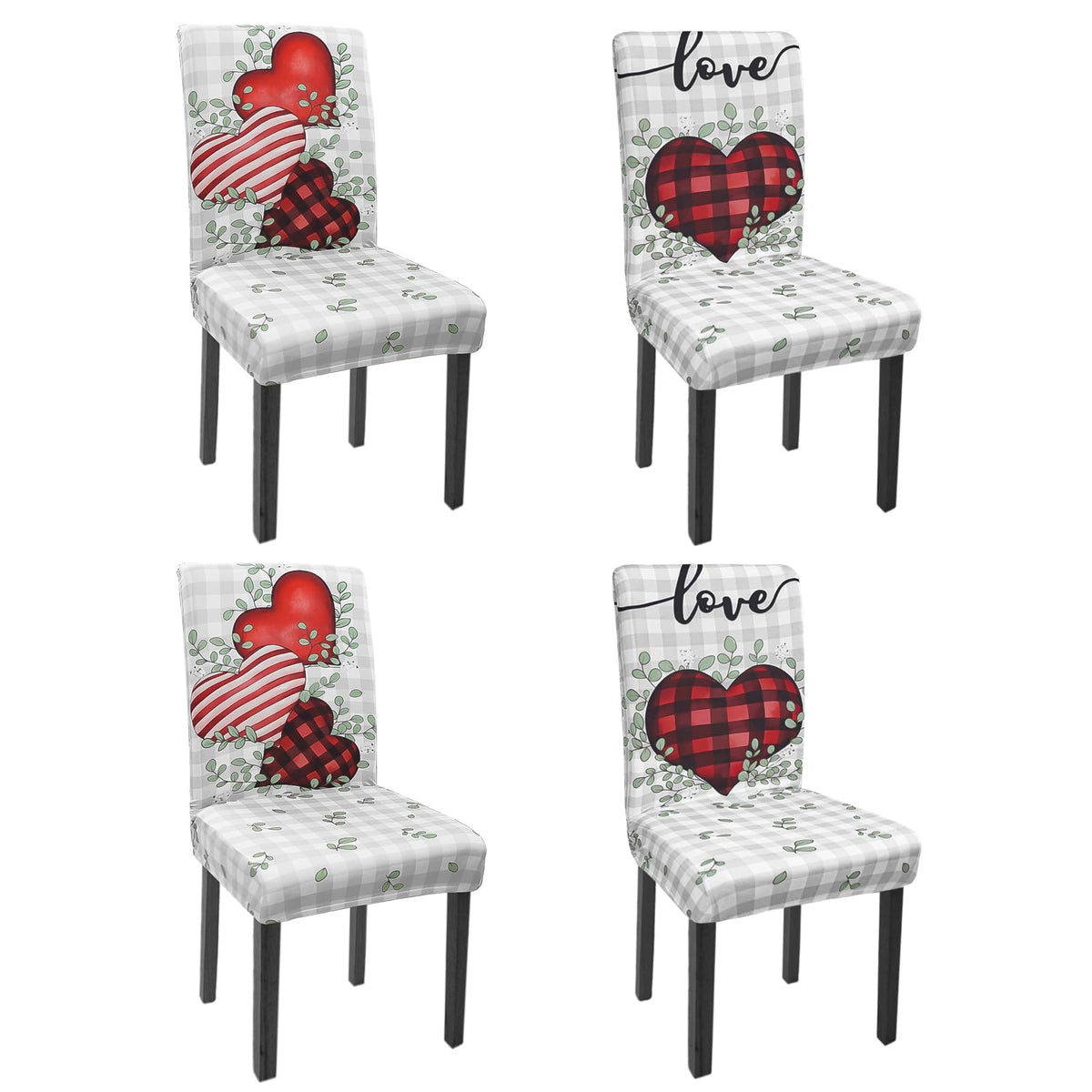 Halloween Chair Covers Set of 4 Pumpkin Ghost Spider Parsons Slipcovers