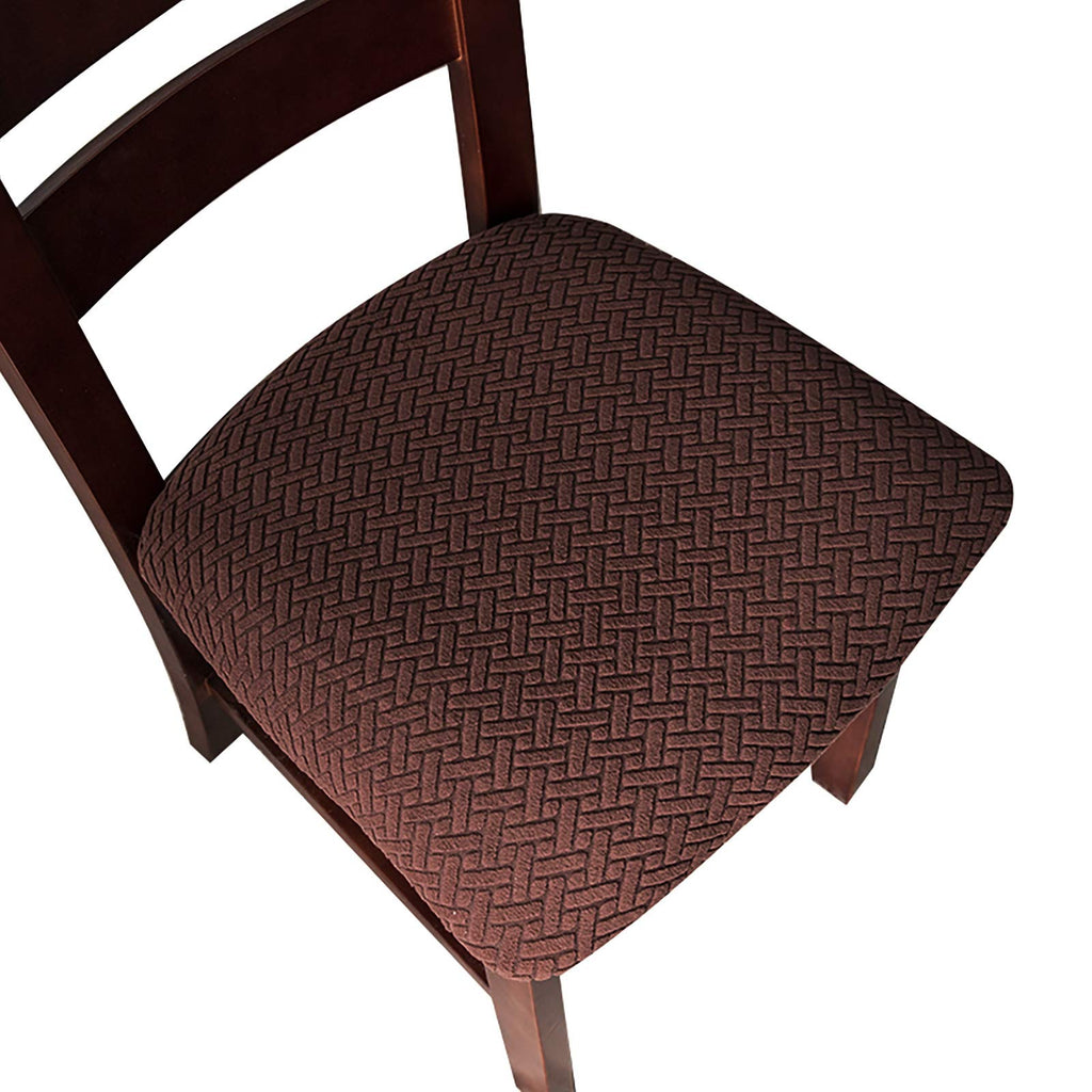 Genina Seat Covers for Dining Room Washable Chair Seat Slipcovers Set of 4