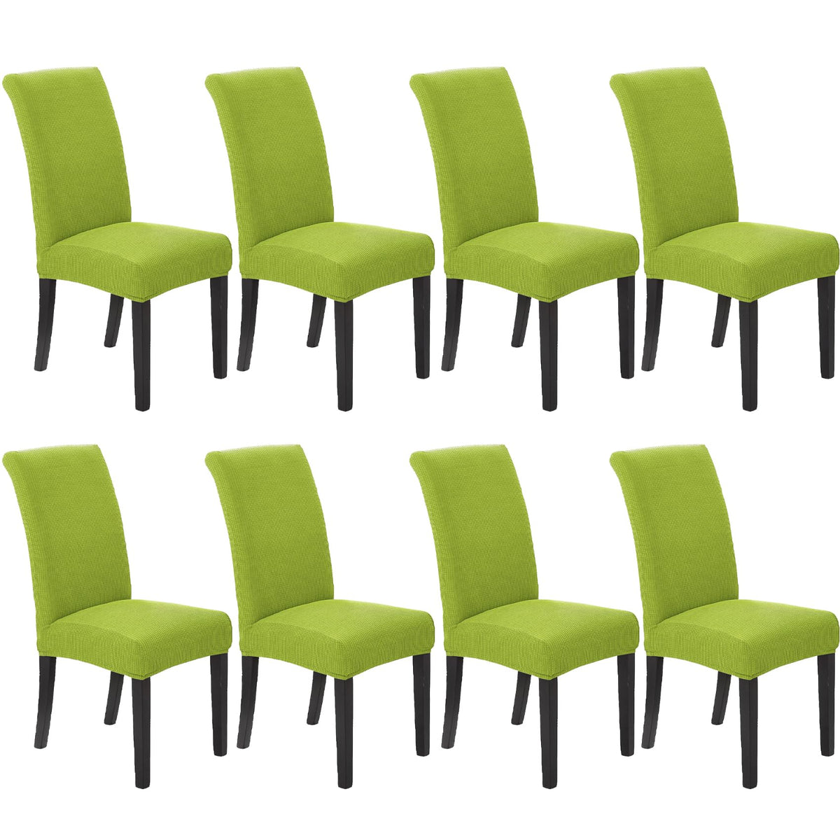 Stretch Chair Covers for Dining Room Set of 4, Removable Washable Dining Room Chair Covers, Dining Chair Slipcovers Seat Protector, Great for Home and Banquet Decor (Pureed Pumpkin, 4 Pack)