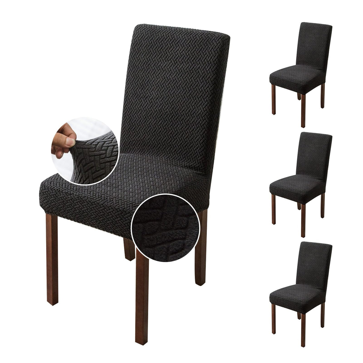 Genina Waterproof Chair Covers for Dining Room Chair Slipcovers Set of 4