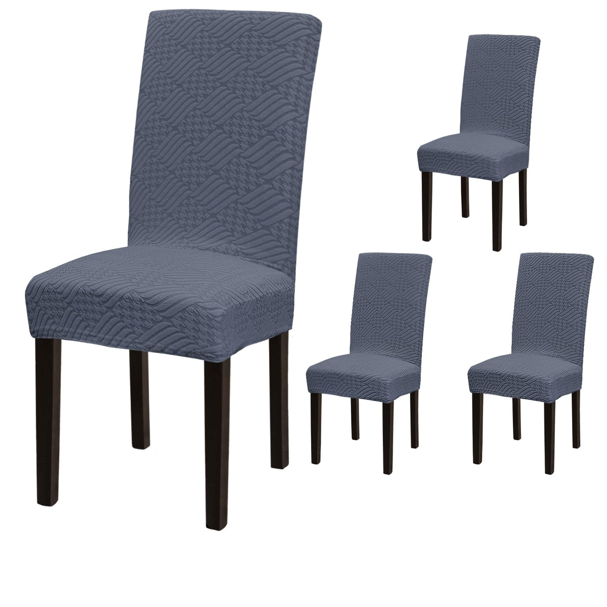 Stretch Dining Room Chair Covers Set of 6, Removable Washable Chair Covers for Dining Chairs,Dining Room, Hotel, Ceremony
